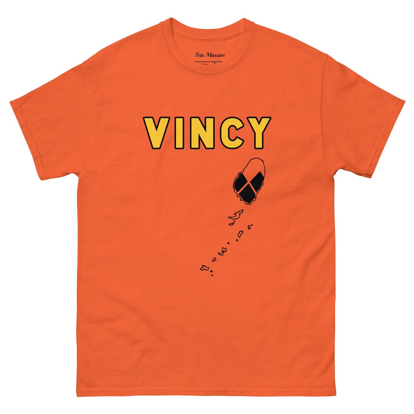 Vincy: Island W Flag Diamonds Unisex classic tee