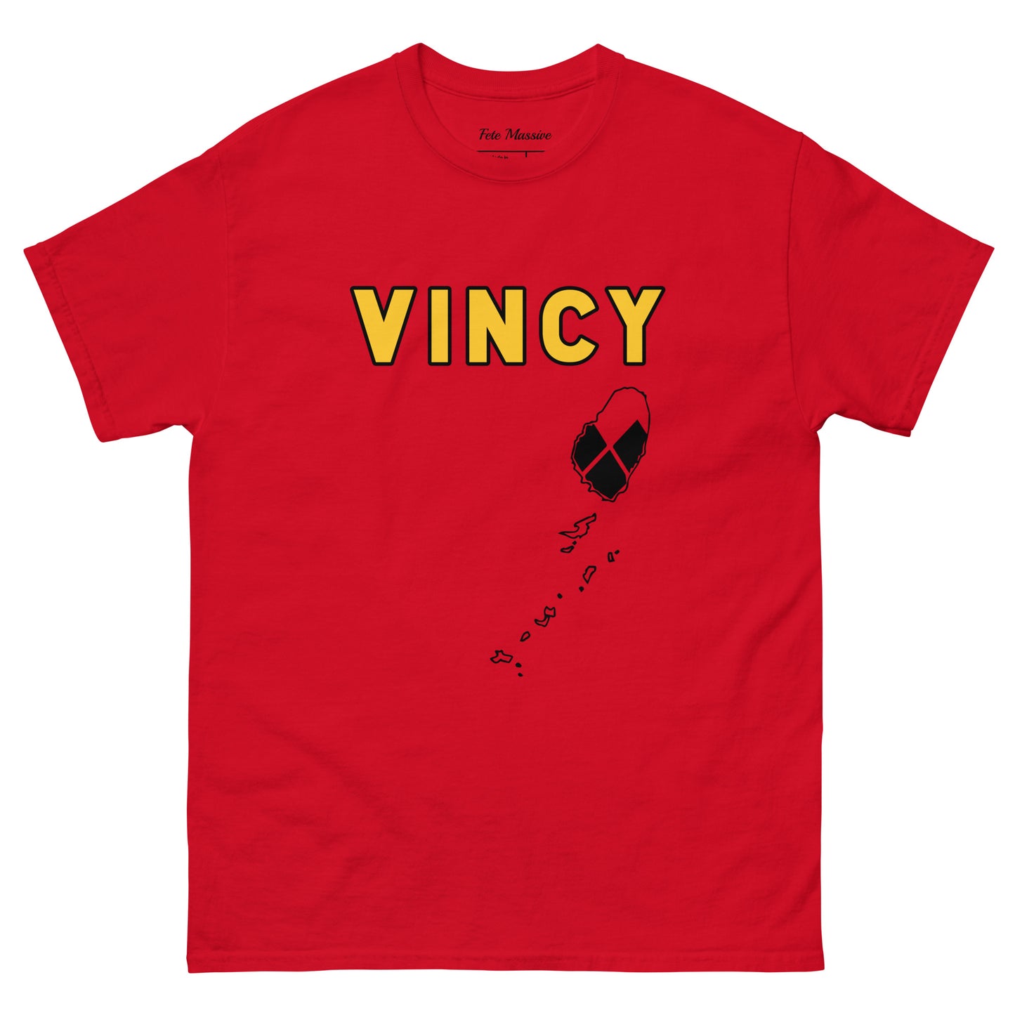 Vincy: Island W Flag Diamonds Unisex classic tee