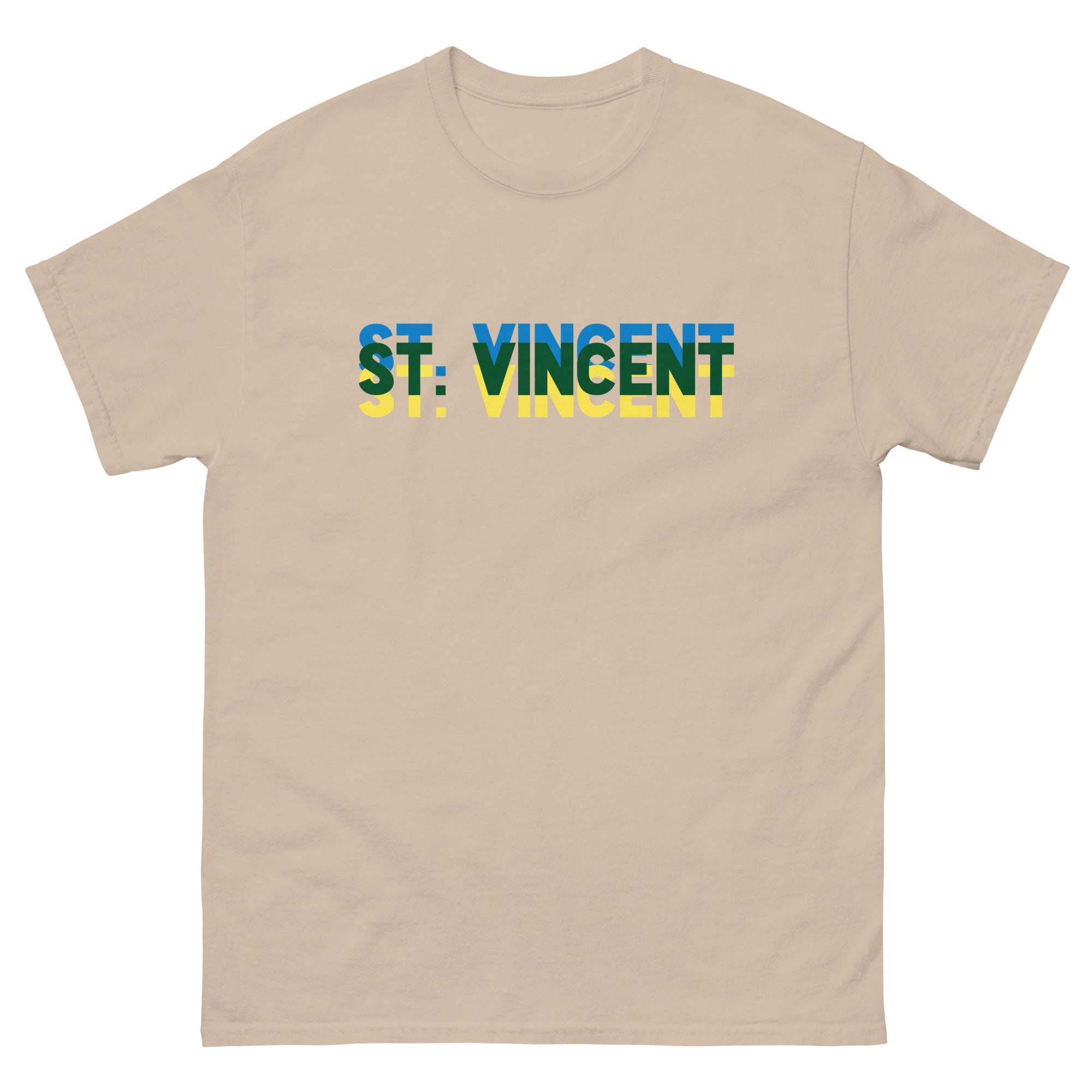 Saint Vincent: Triple Word Unisex classic tee-Fete Massive