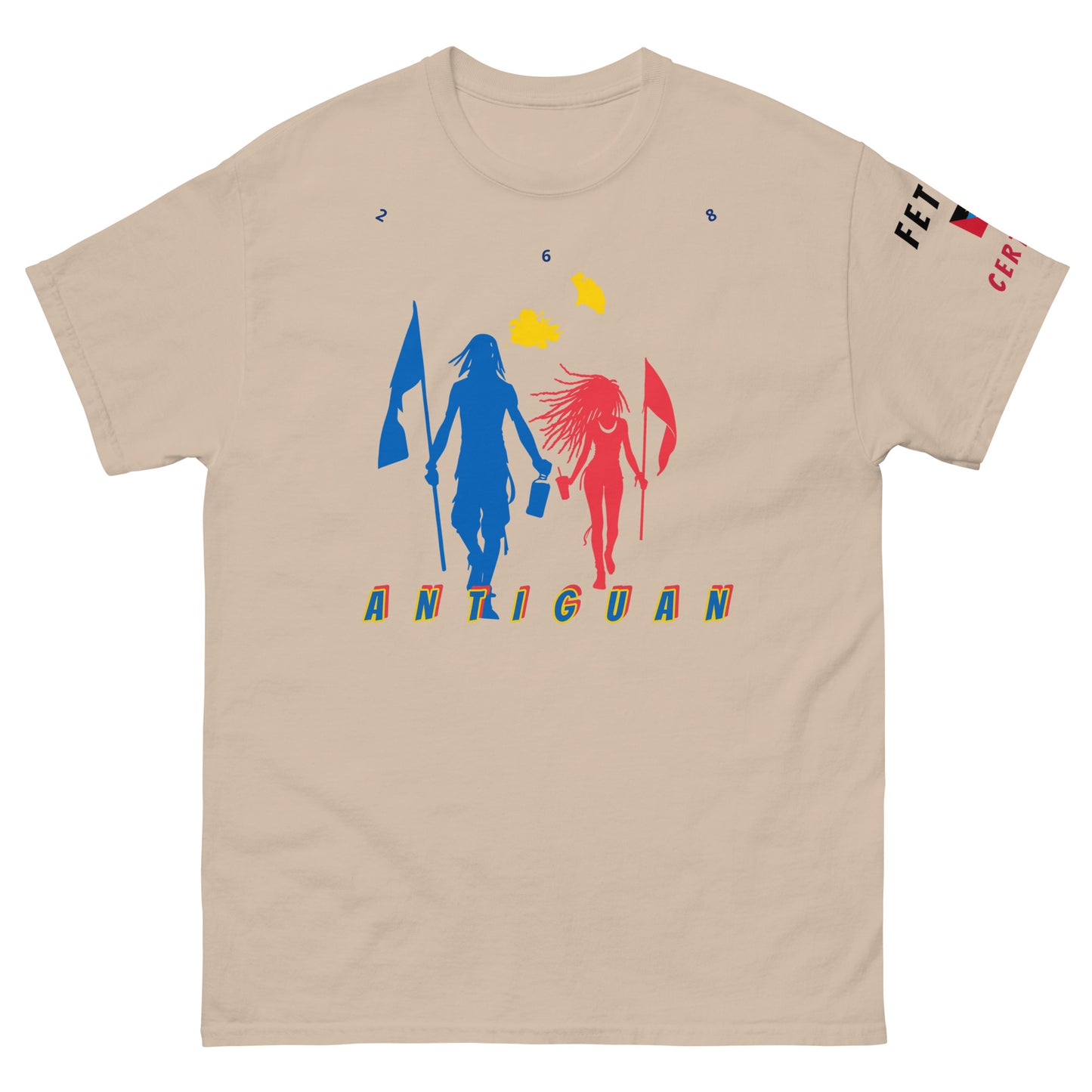 Antiguan Flag Mon/Gyal tee