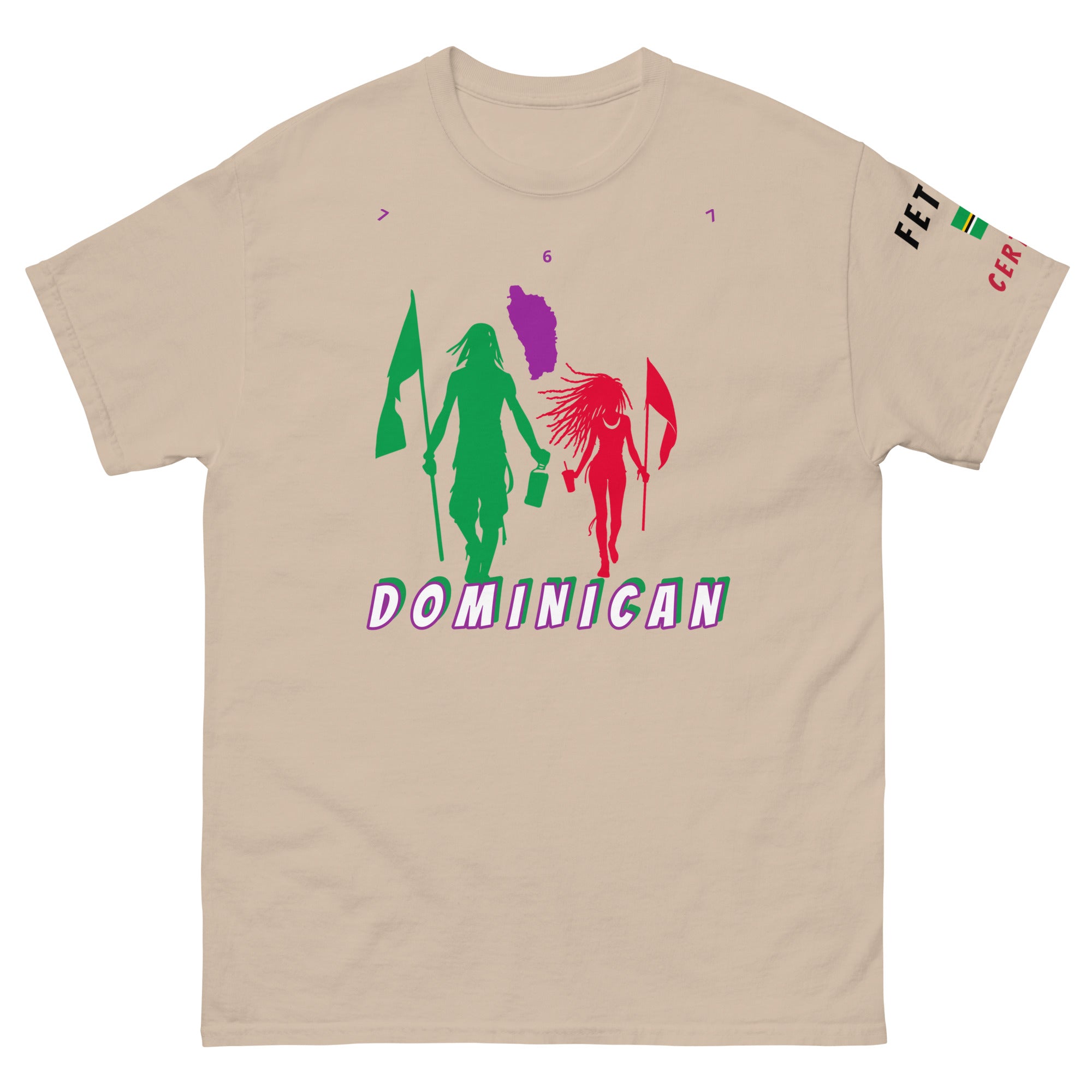 Dominica Flag Mon/Gyal Tee-Fete Massive