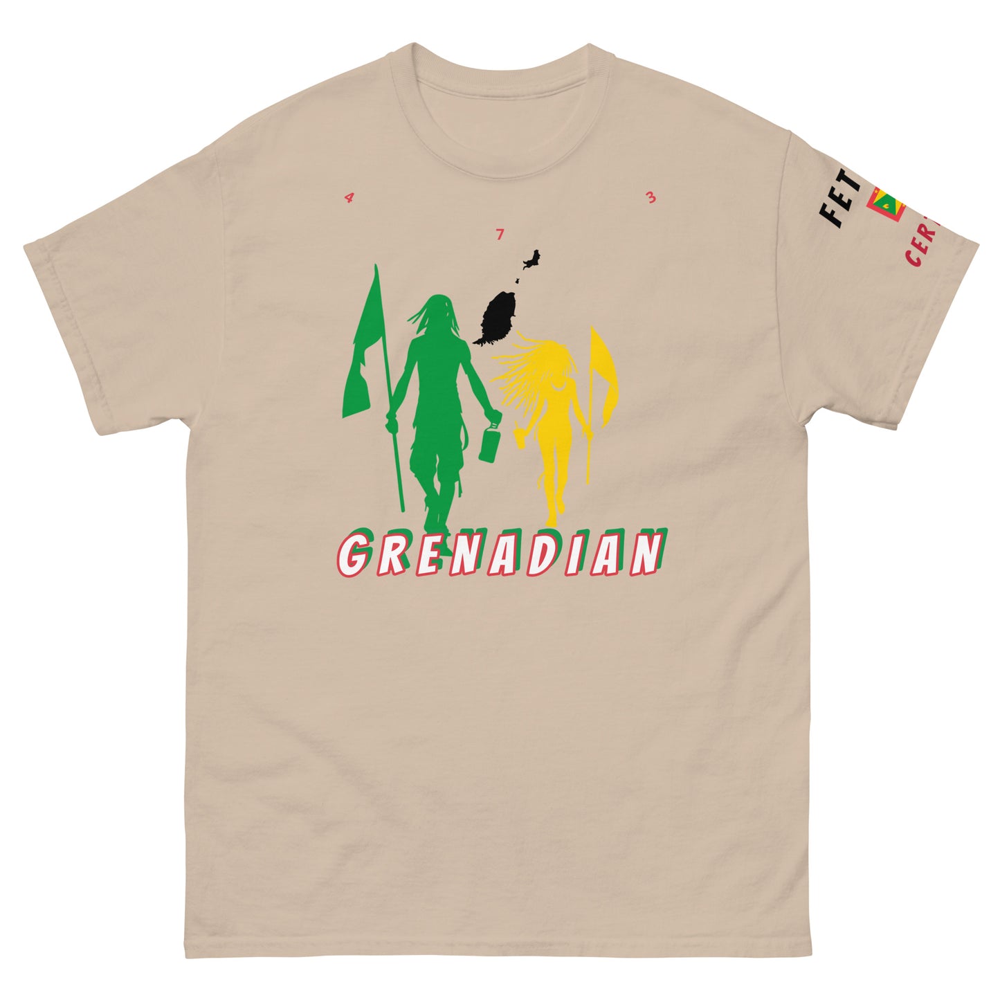 Grenada Flag Mon/Gyal Tee