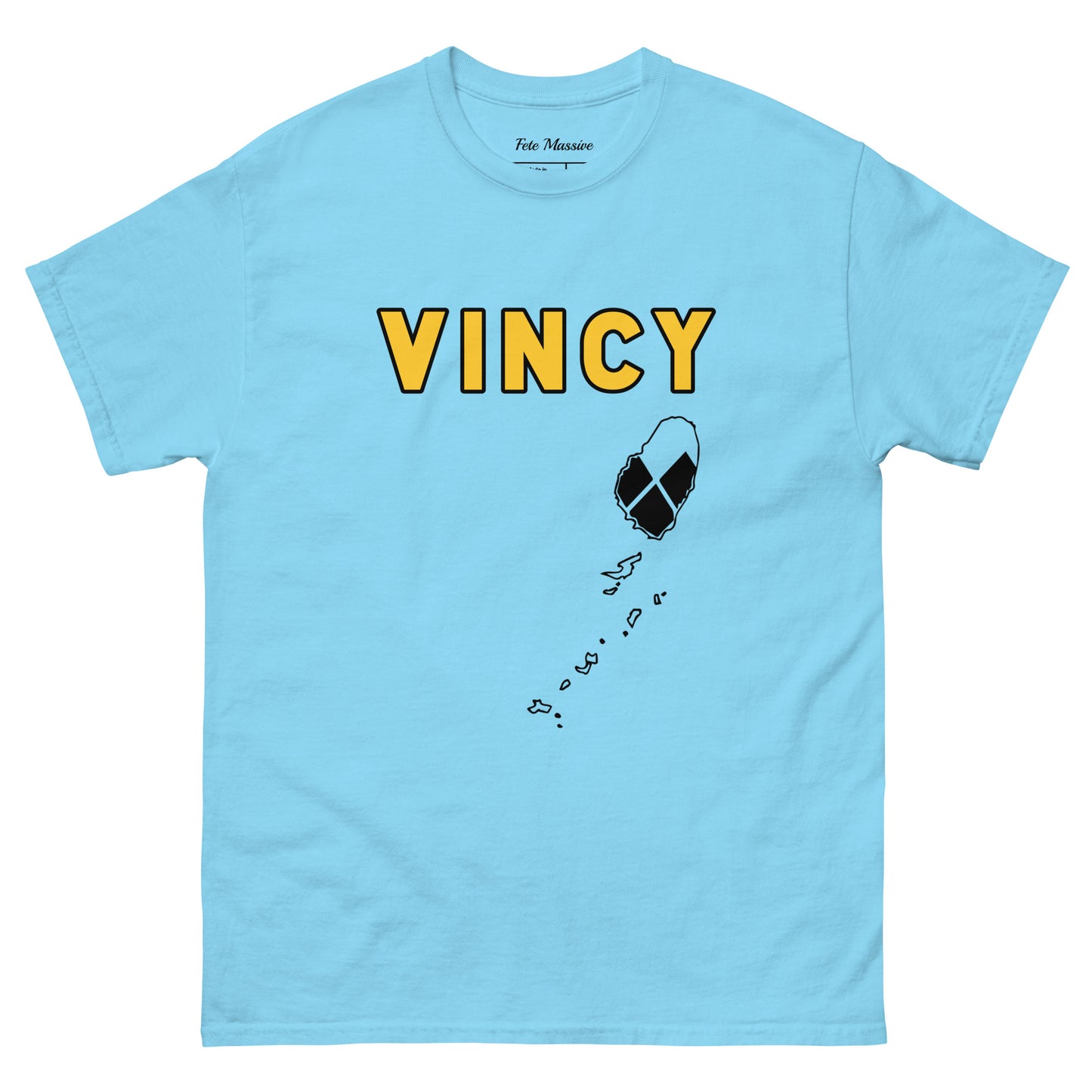 Vincy: Island W Flag Diamonds Unisex classic tee