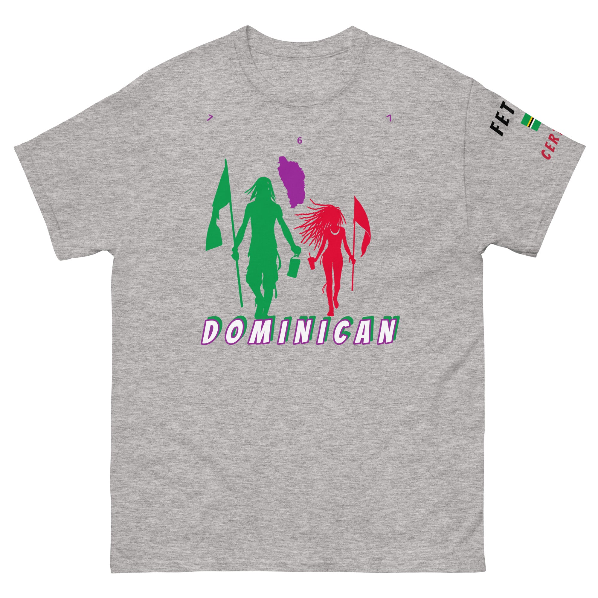 Dominica Flag Mon/Gyal Tee-Fete Massive