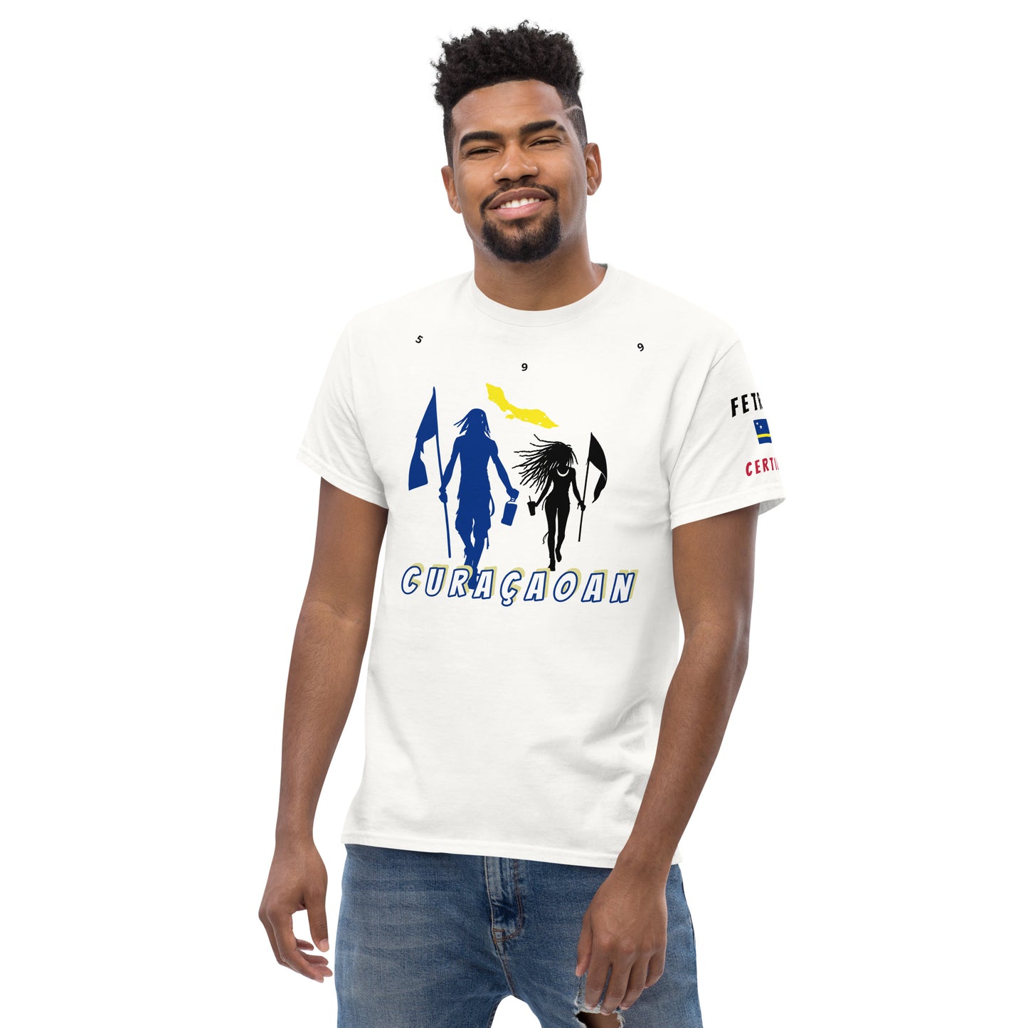 Curacao Flag Mon/Gyal Tee