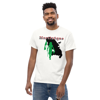 Martinique Island Tee with Flag Mon