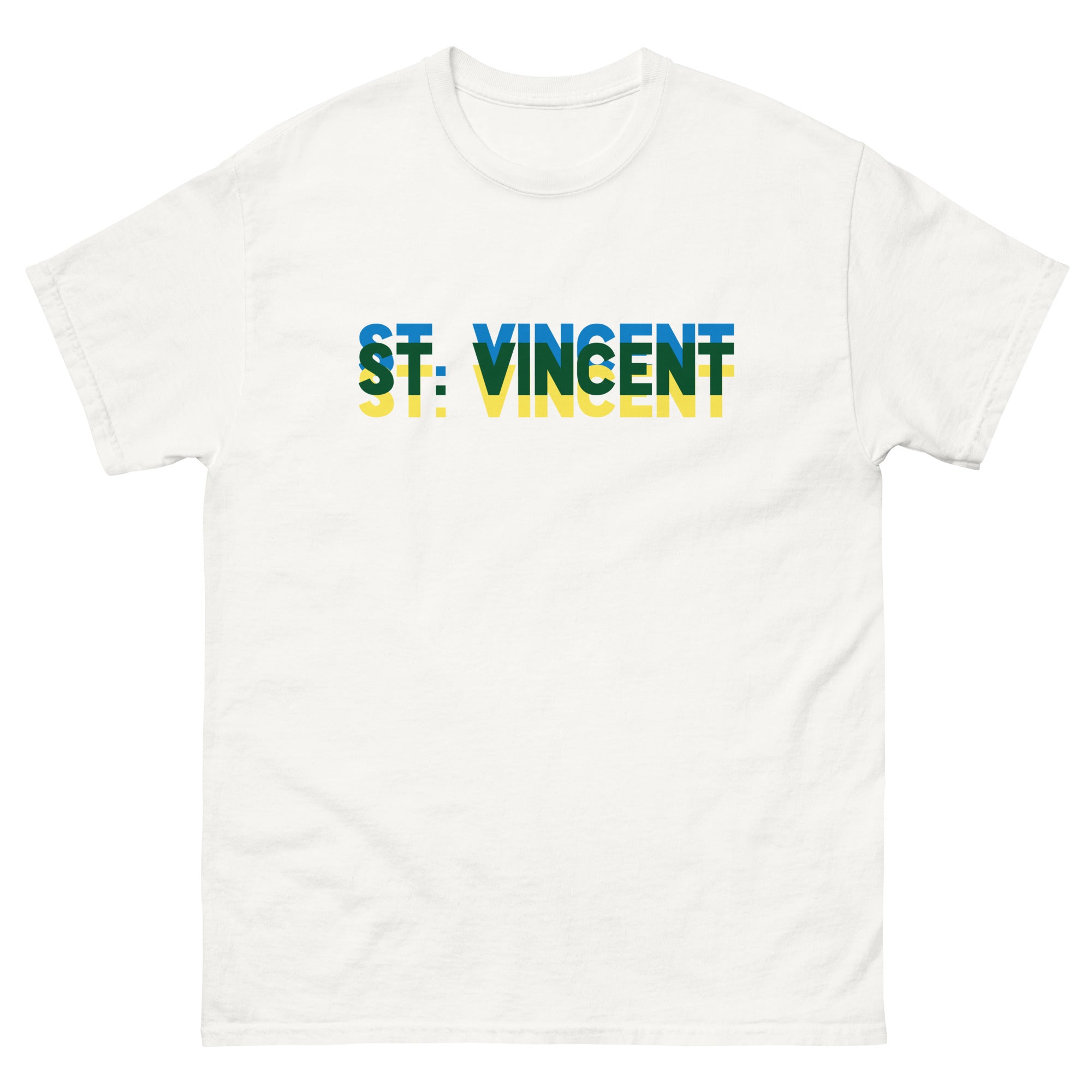 Saint Vincent: Triple Word Unisex classic tee-Fete Massive