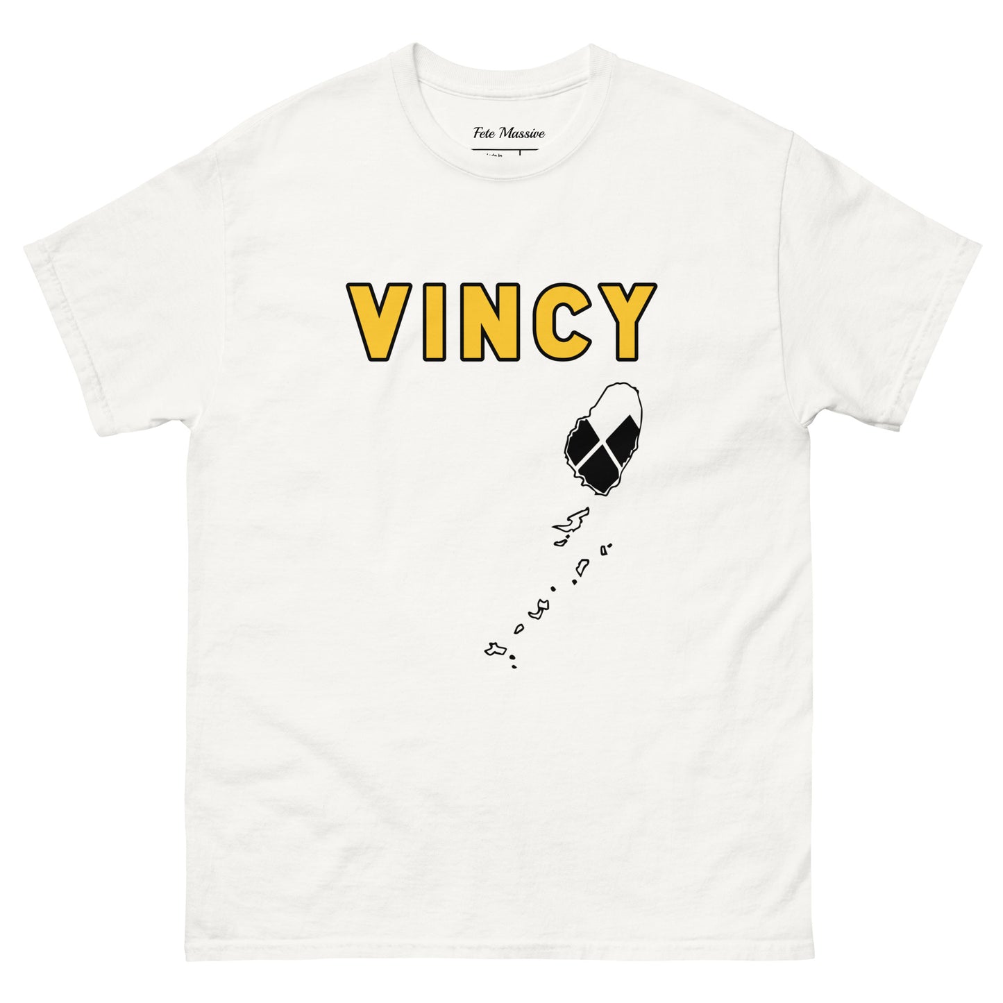 Vincy: Island W Flag Diamonds Unisex classic tee