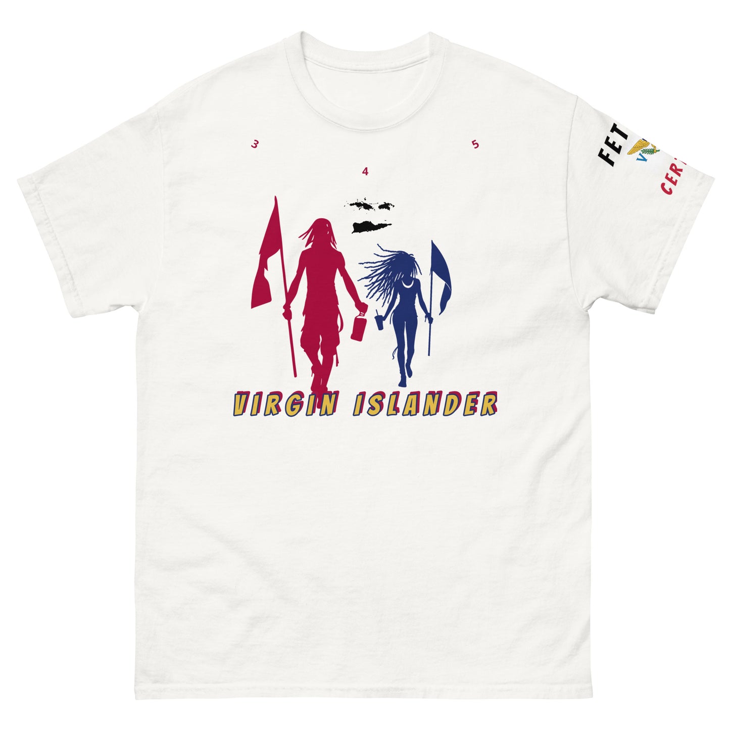 Virgin Islands Flag Mon/Gyal Tee