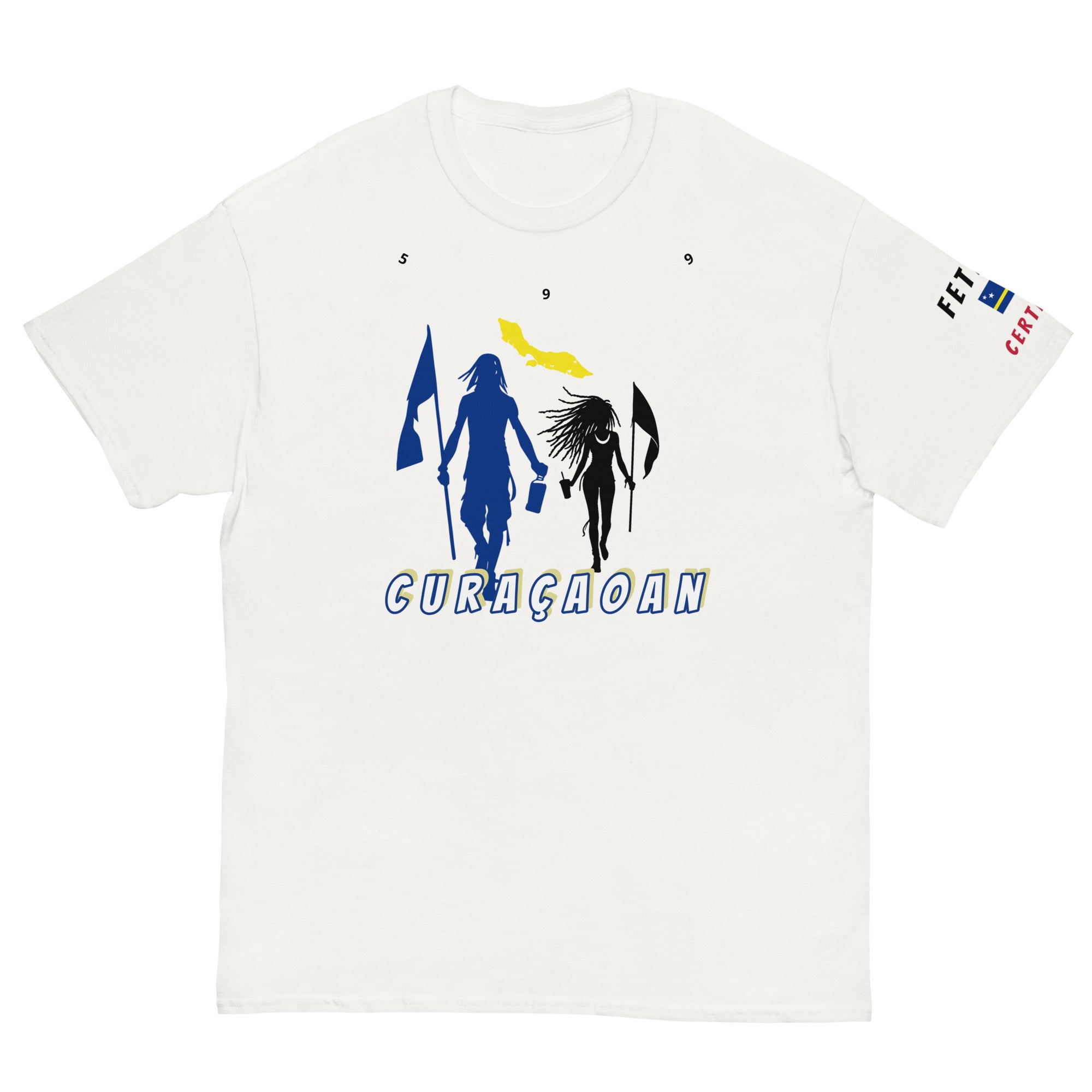 Curacao Flag Mon/Gyal Tee-Fete Massive