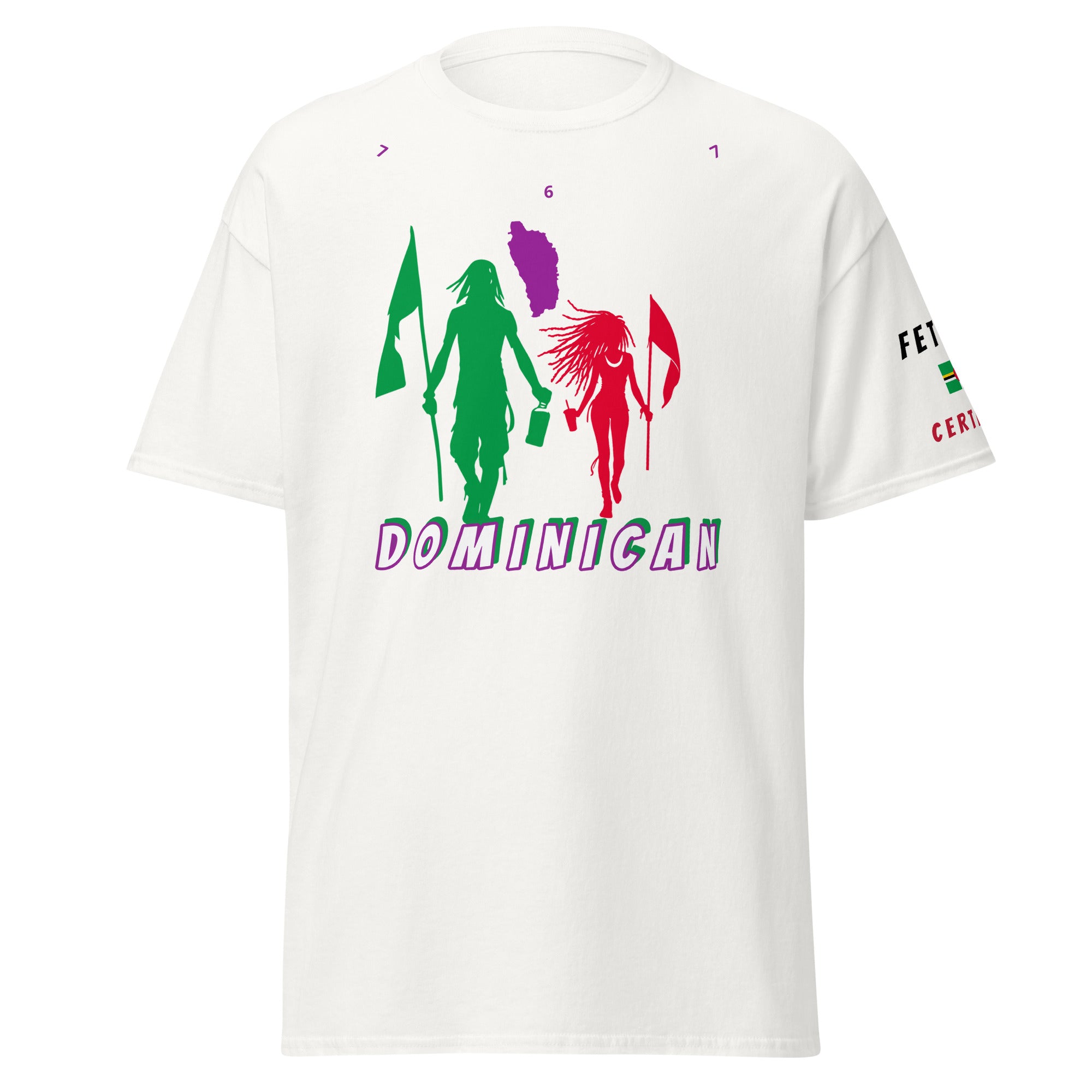 Dominica Flag Mon/Gyal Tee-Fete Massive