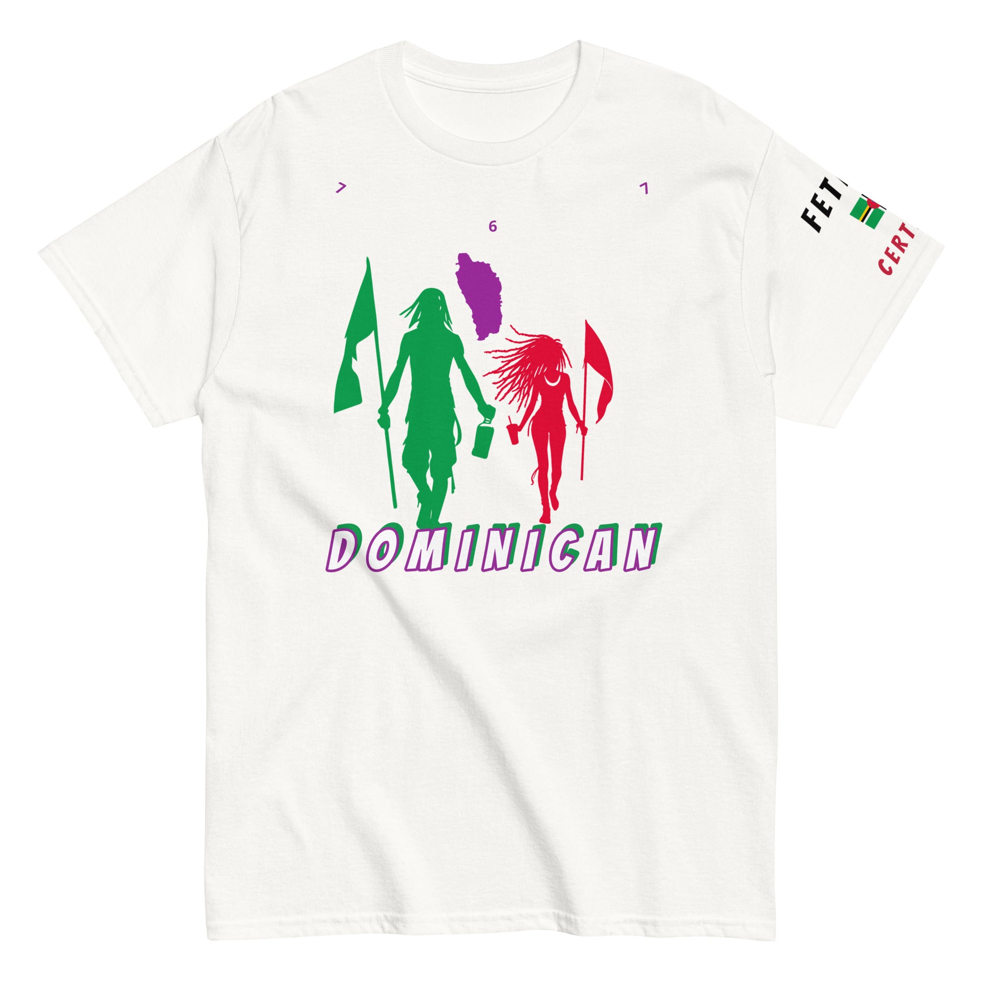 Dominica Flag Mon/Gyal Tee-Fete Massive