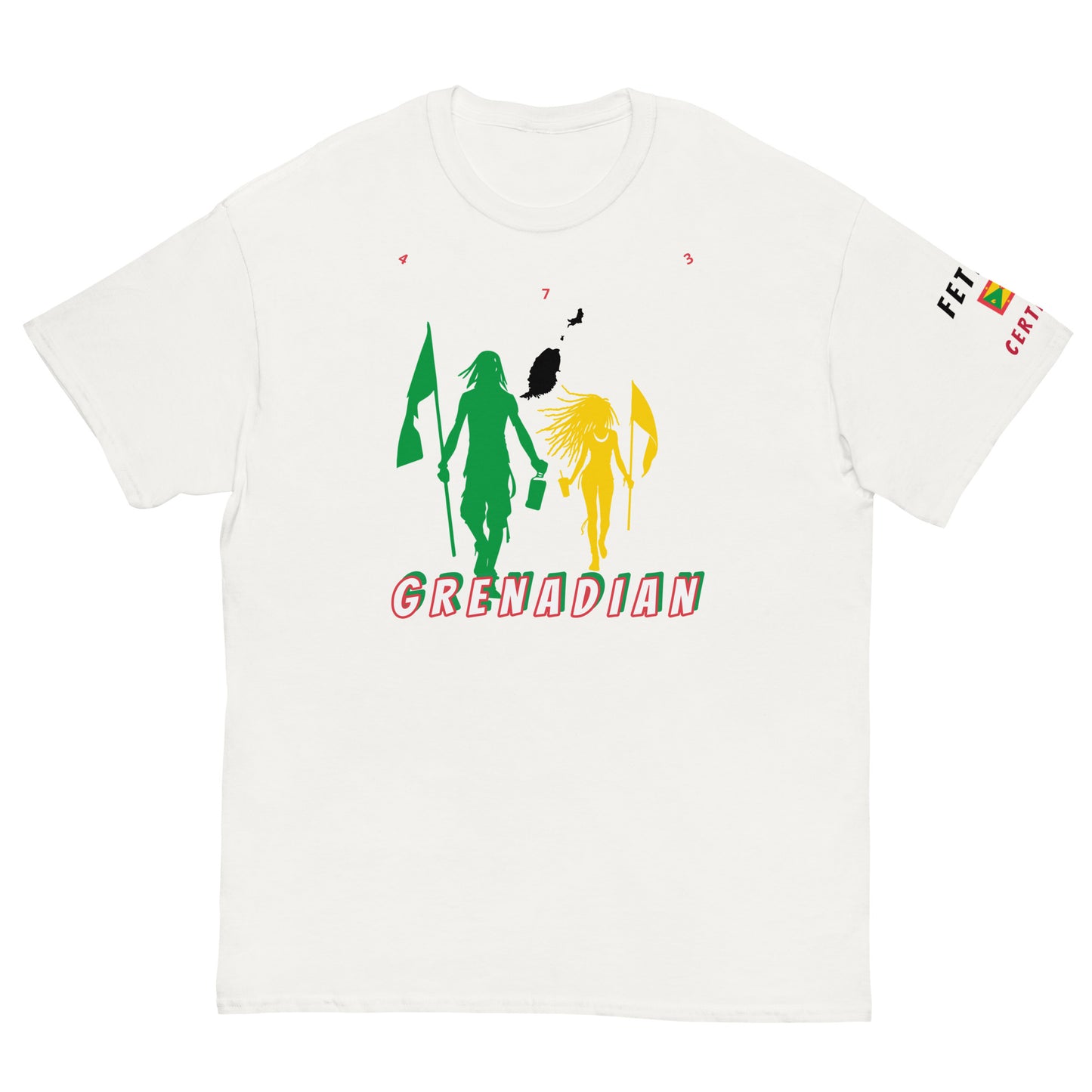 Grenada Flag Mon/Gyal Tee