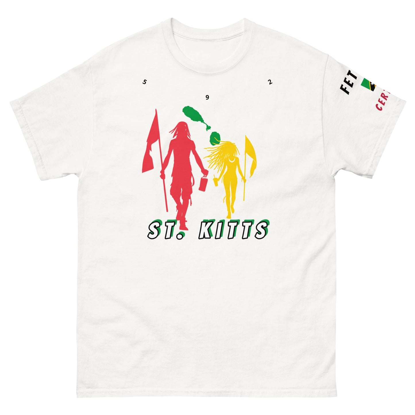 St. Kitts Flag Mon/Gyal Tee