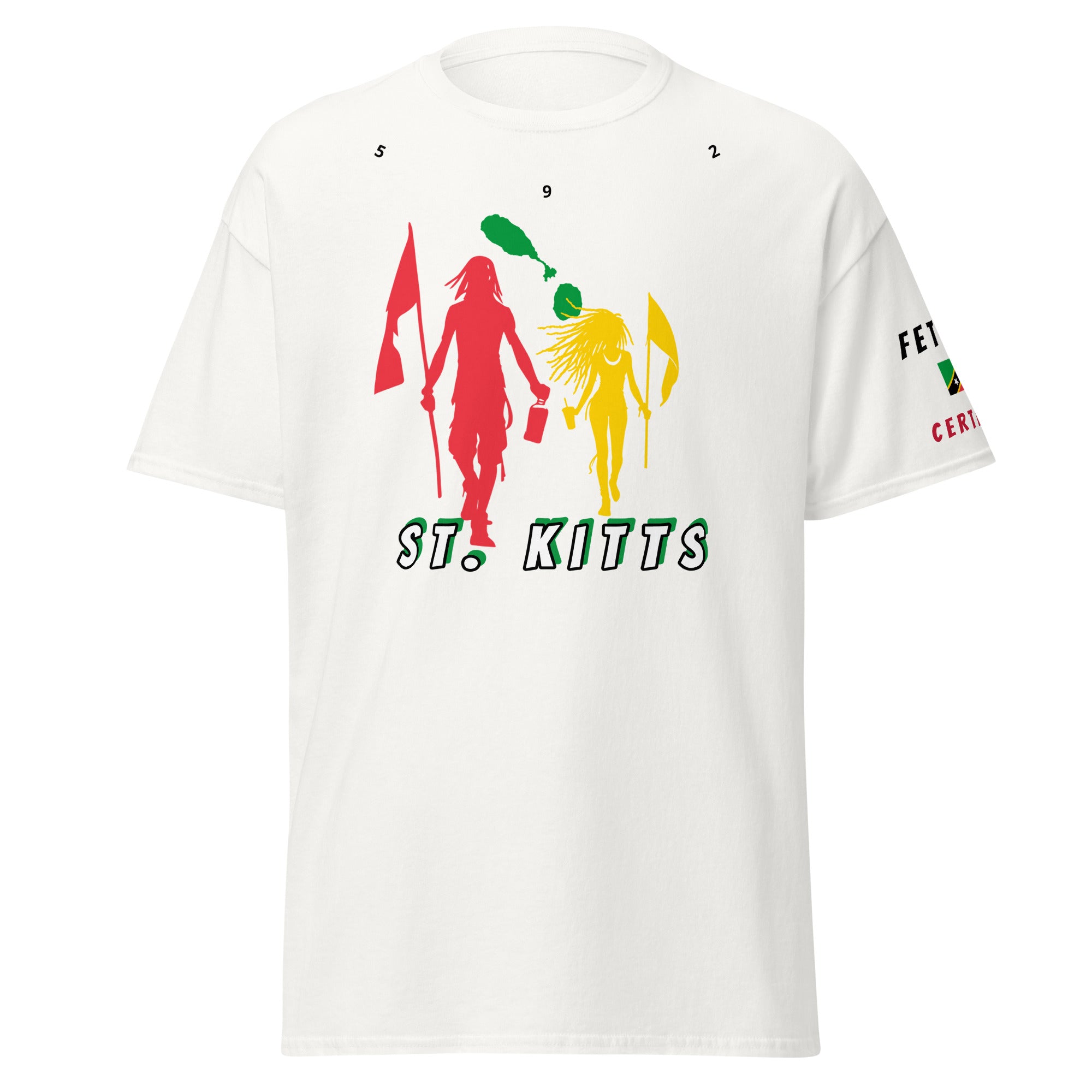 St. Kitts Flag Mon/Gyal Tee-Fete Massive