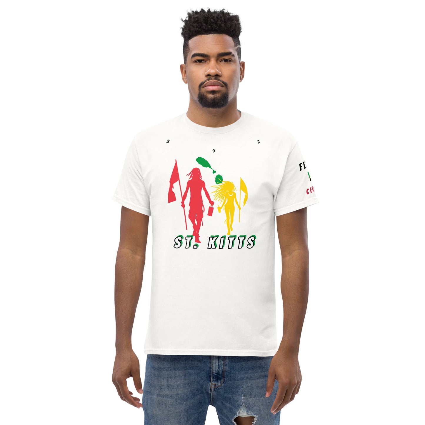 St. Kitts Flag Mon/Gyal Tee