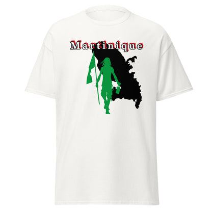 Martinique Island Tee with Flag Mon