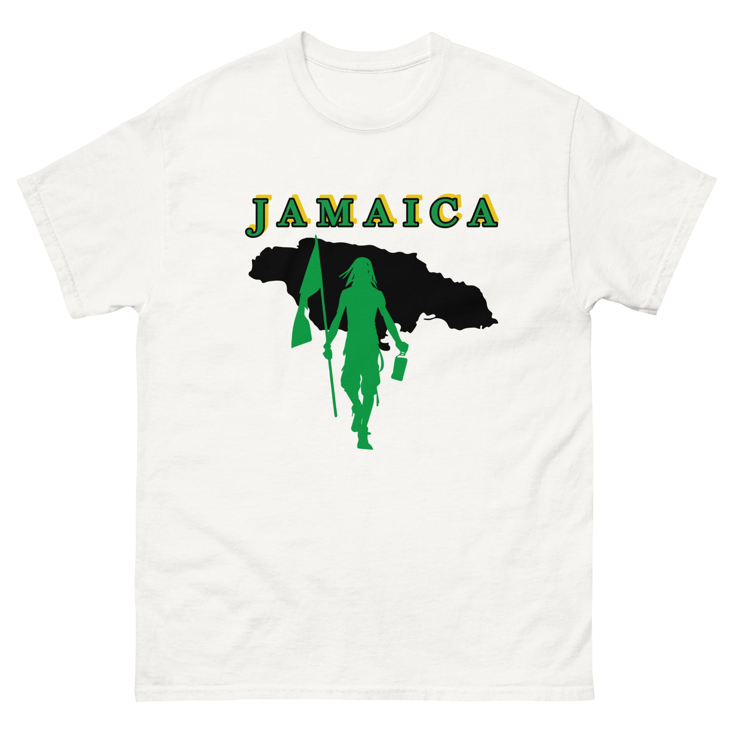 Jamaica Island Tee with Flag Mon