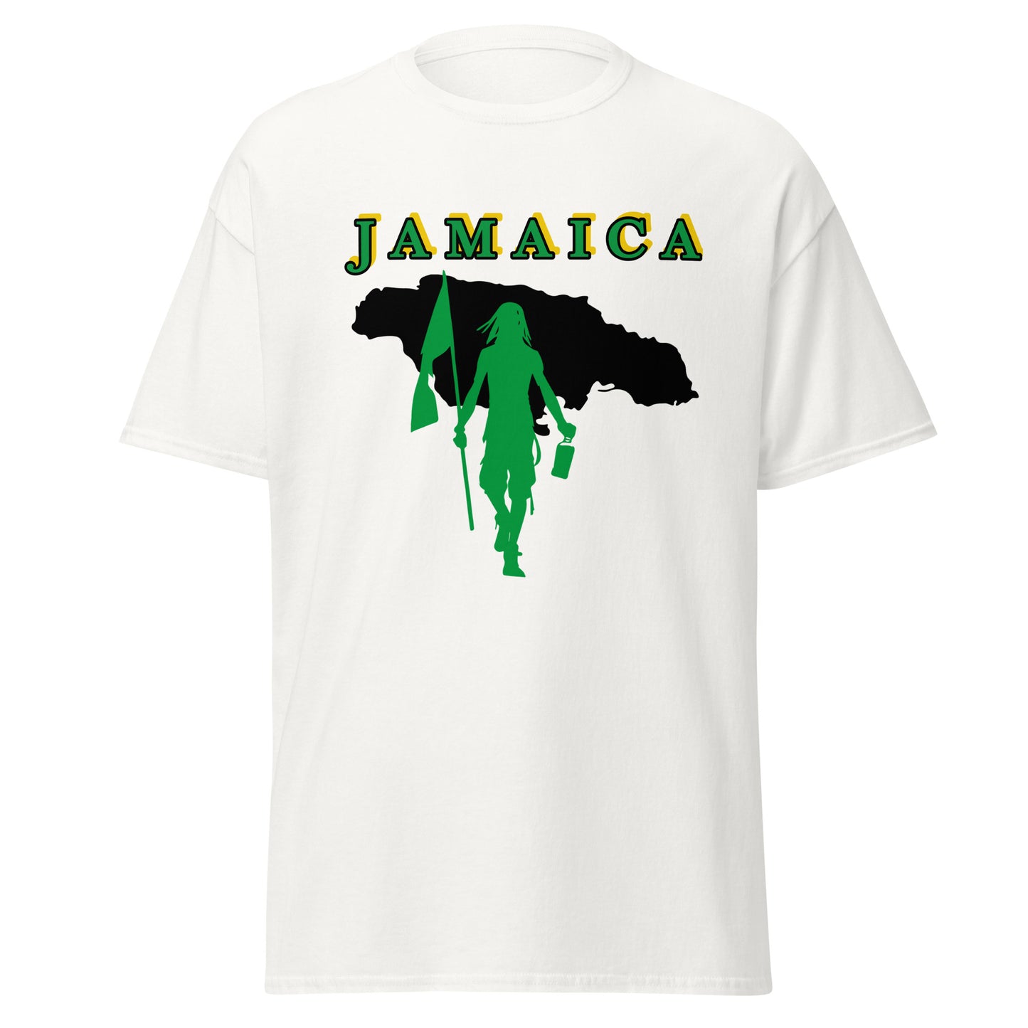 Jamaica Island Tee with Flag Mon