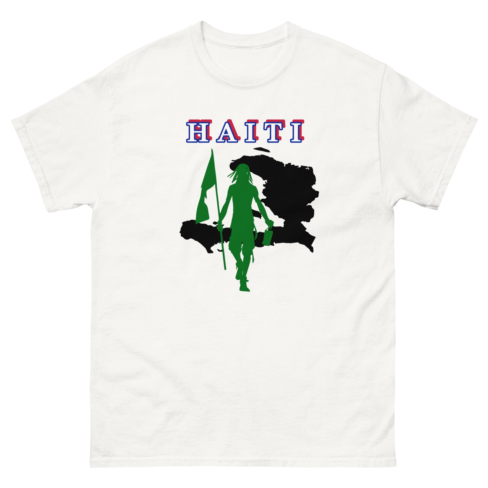 Haiti Island Tee with Flag Mon-Fete Massive