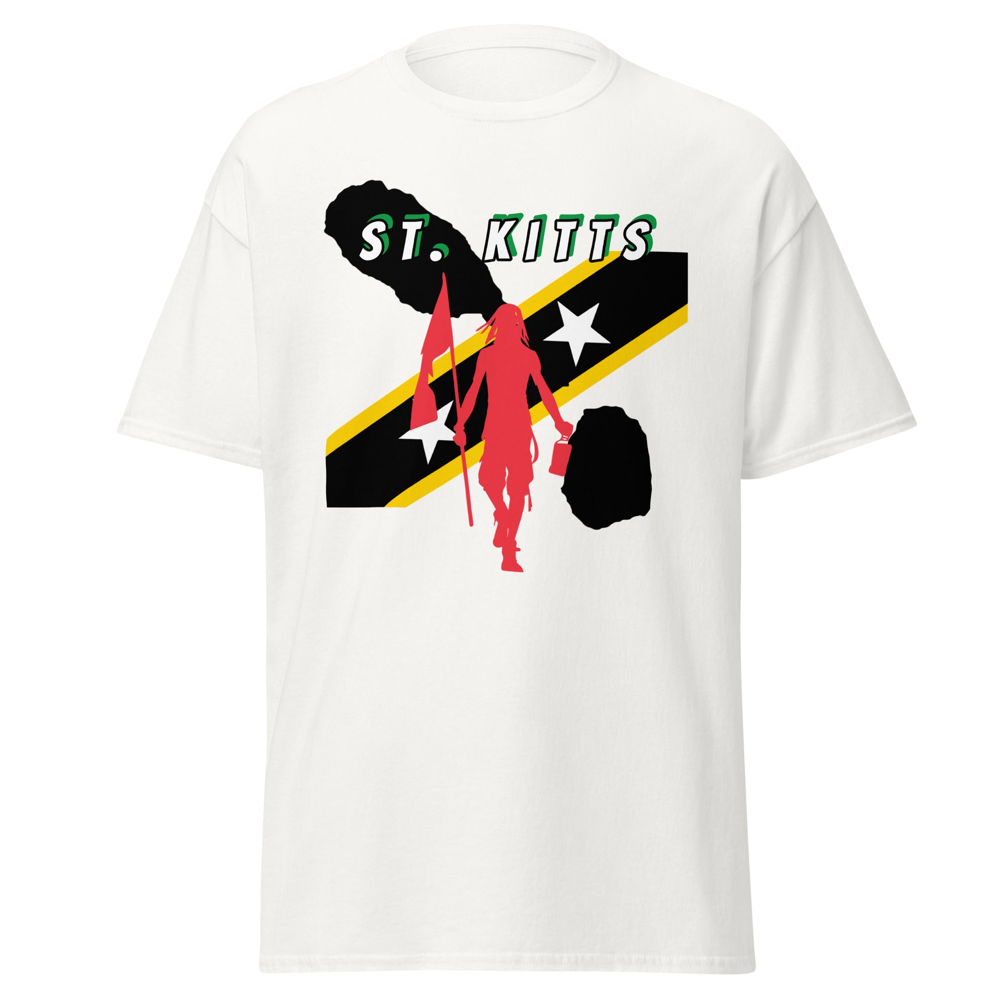 St. Kitts Island Tee with Flag Mon-Fete Massive