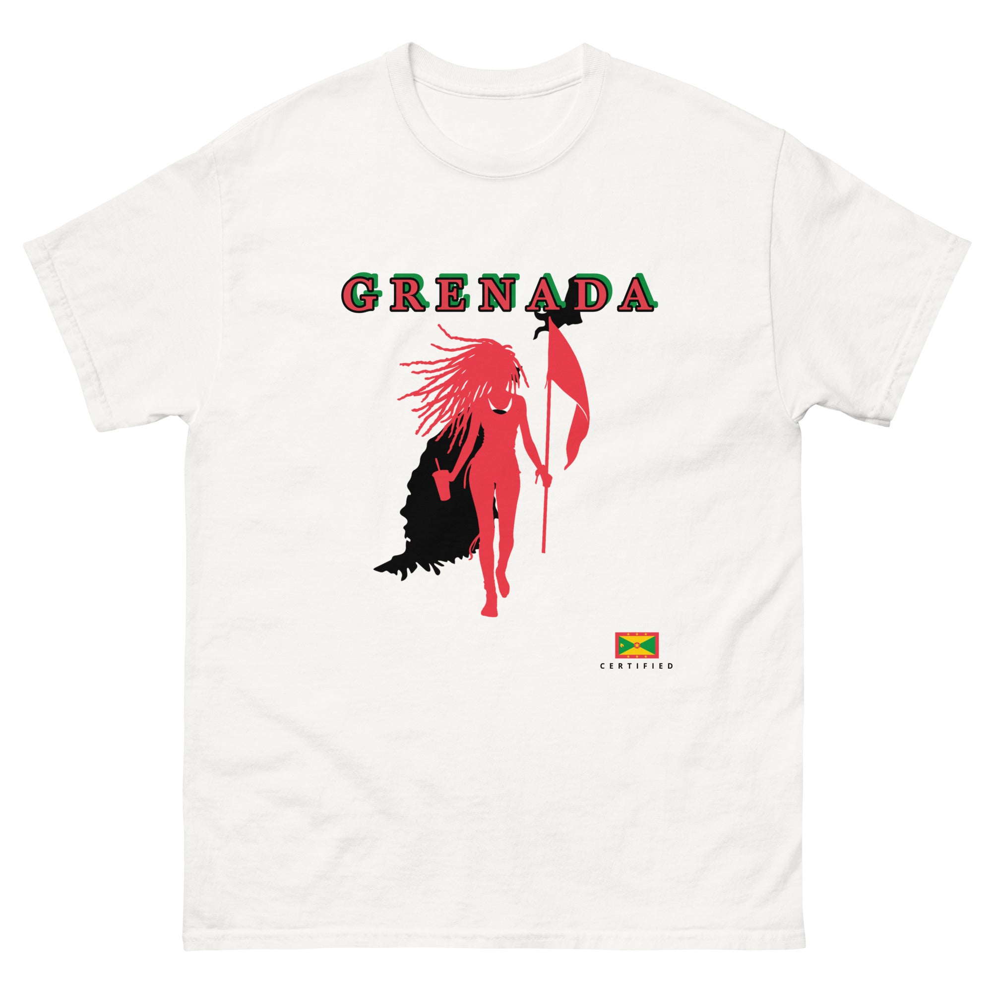 Grenada Flag Gyal Tee-Fete Massive