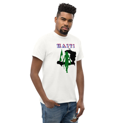 Haiti Island Tee with Flag Mon