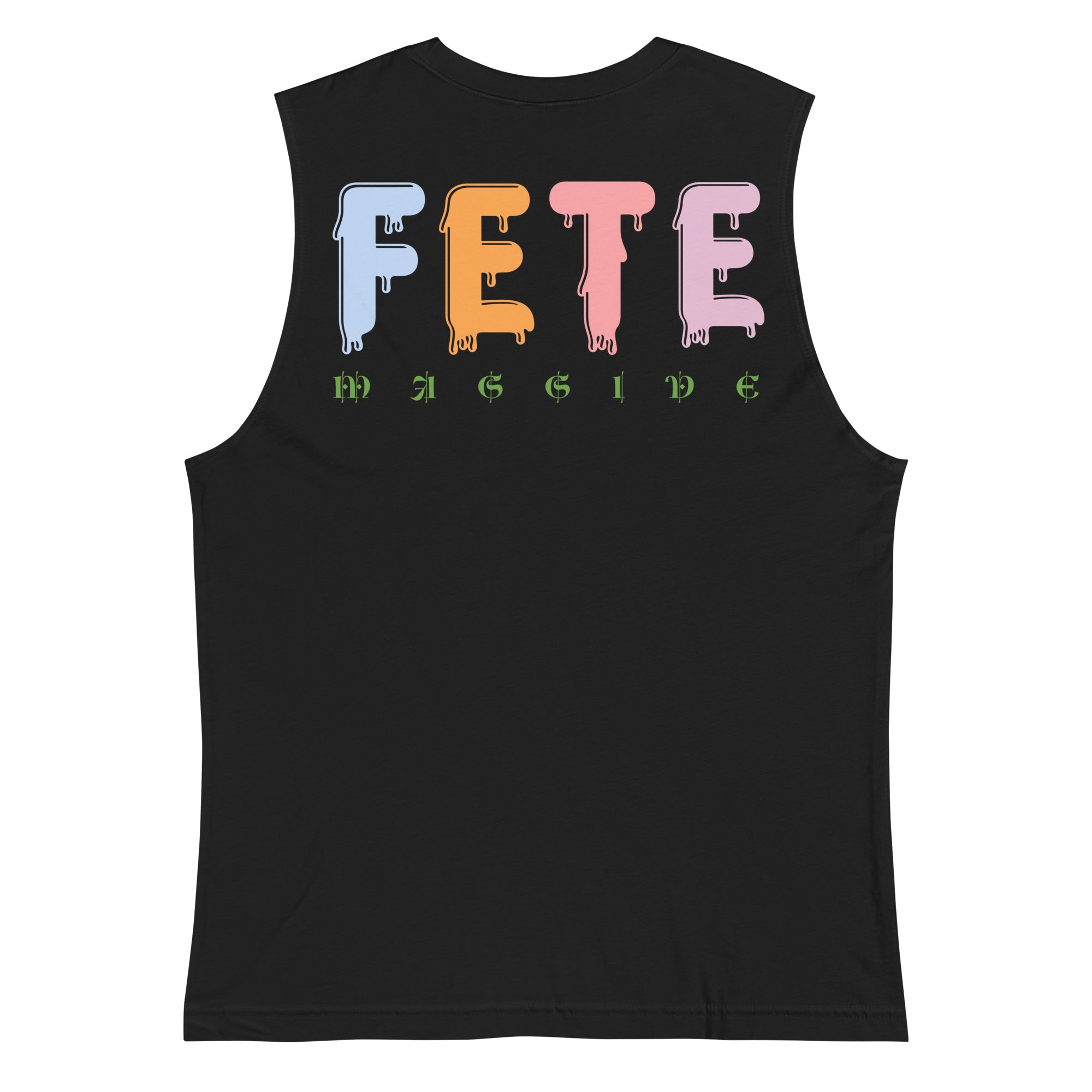 Paint and Powda (Lime green) Muscle Shirt-Fete Massive