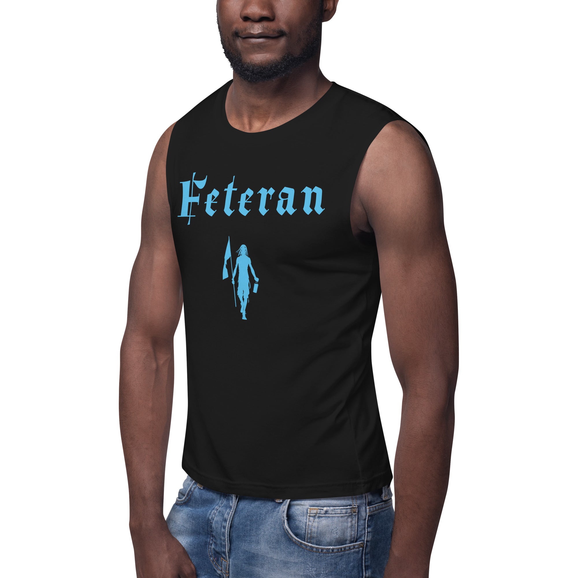 Feteran Muscle Shirt (Frost Blue Colors) Unisex-Fete Massive