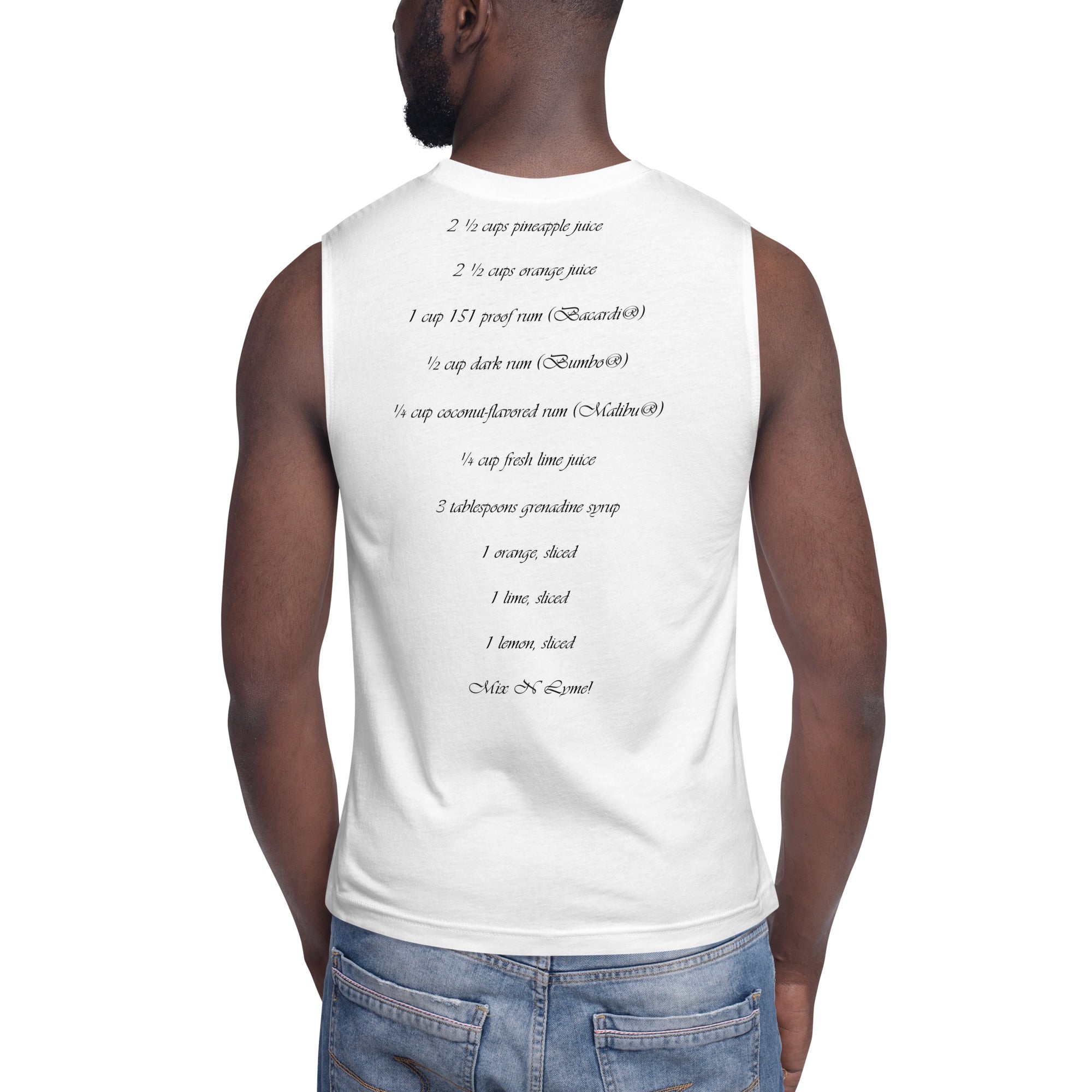 Rum Punch Muscle Shirt-Fete Massive