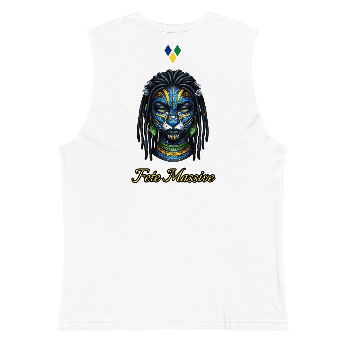 Lioness Blue Yellow & Green Muscle Shirt