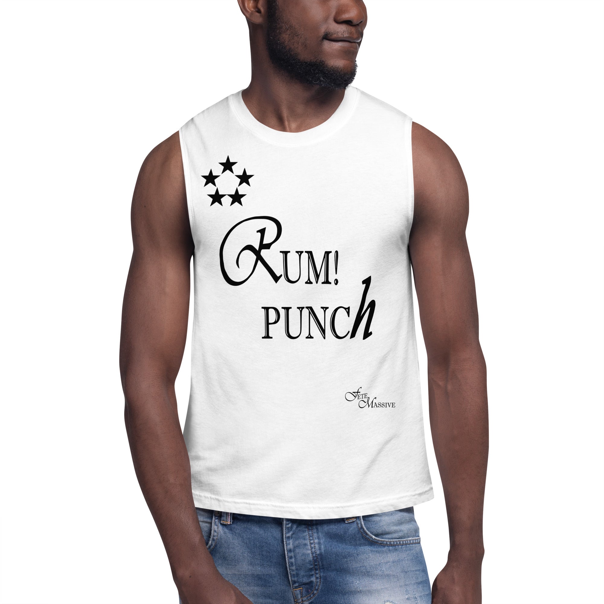 Rum Punch Muscle Shirt-Fete Massive