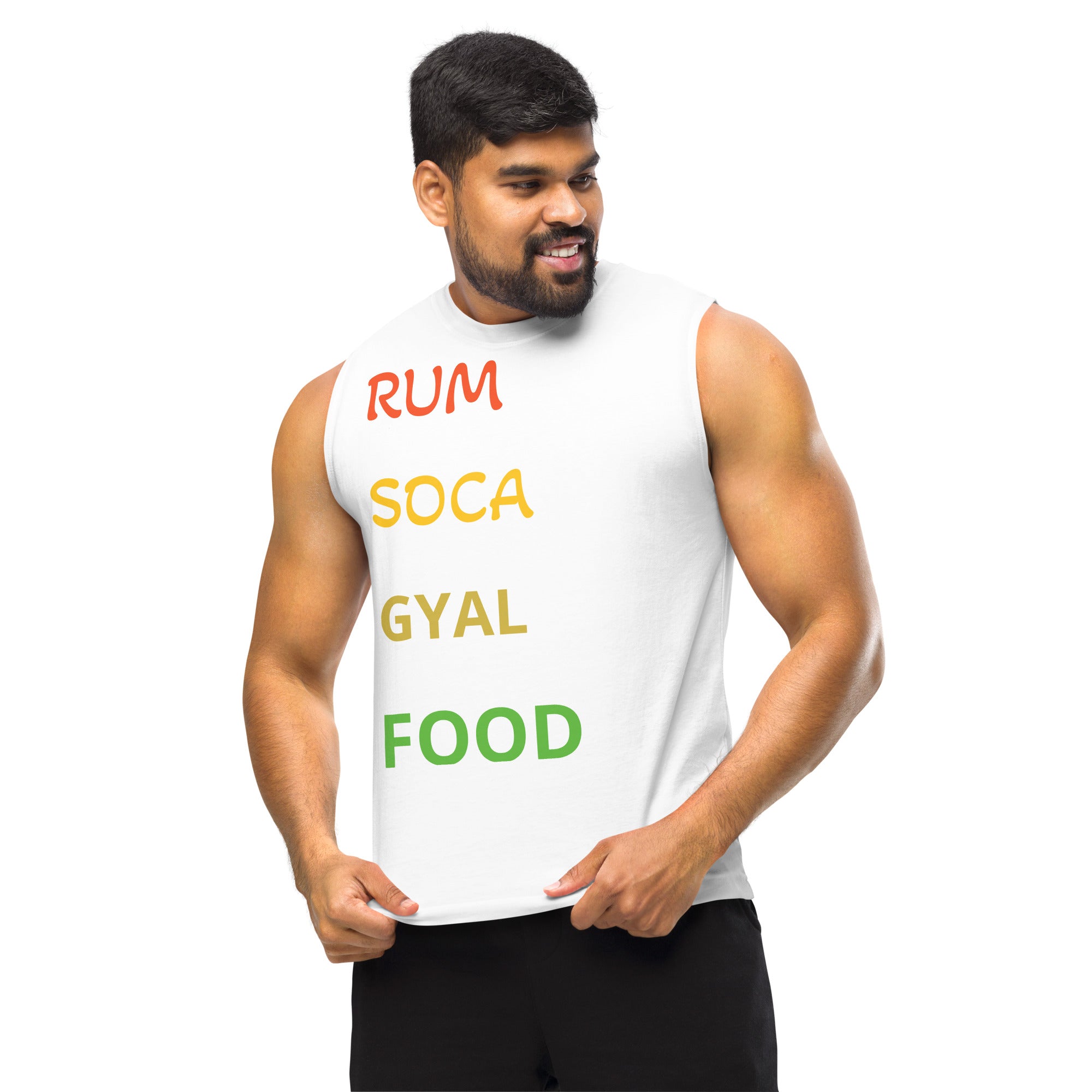 Rum Soca Gyal Food Muscle Shirt-Fete Massive