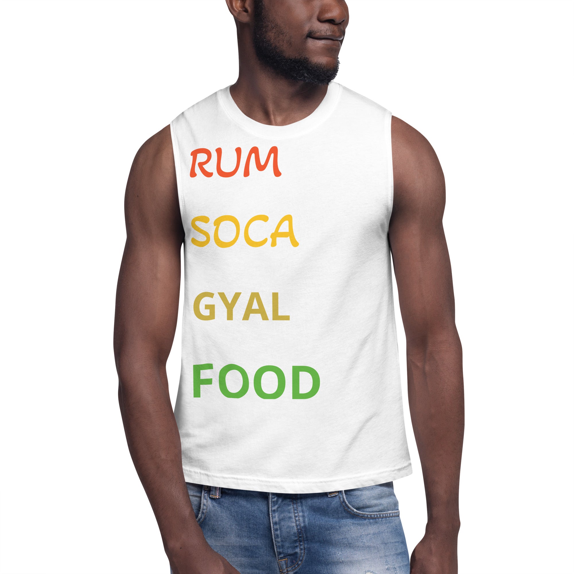 Rum Soca Gyal Food Muscle Shirt-Fete Massive