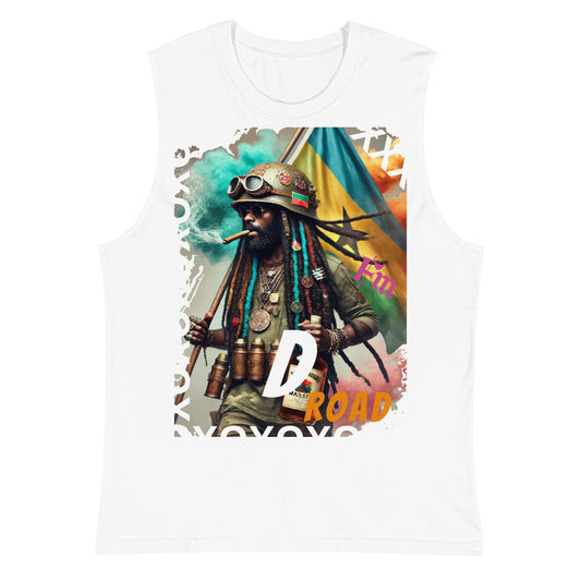 "D Road" Shell Fete Massive designer Muscle Shirt