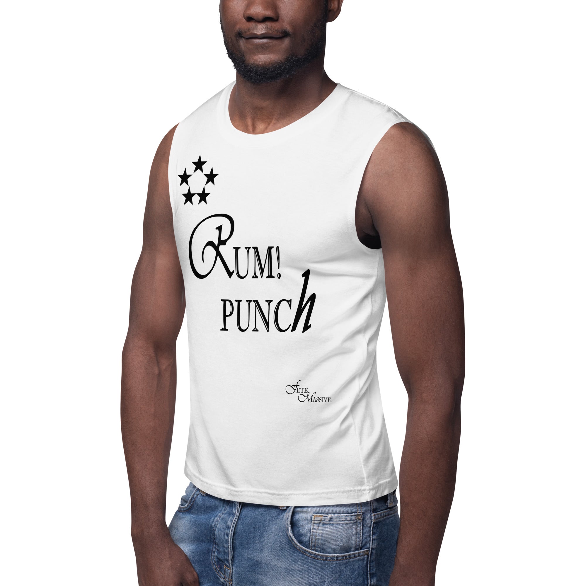 Rum Punch Muscle Shirt-Fete Massive