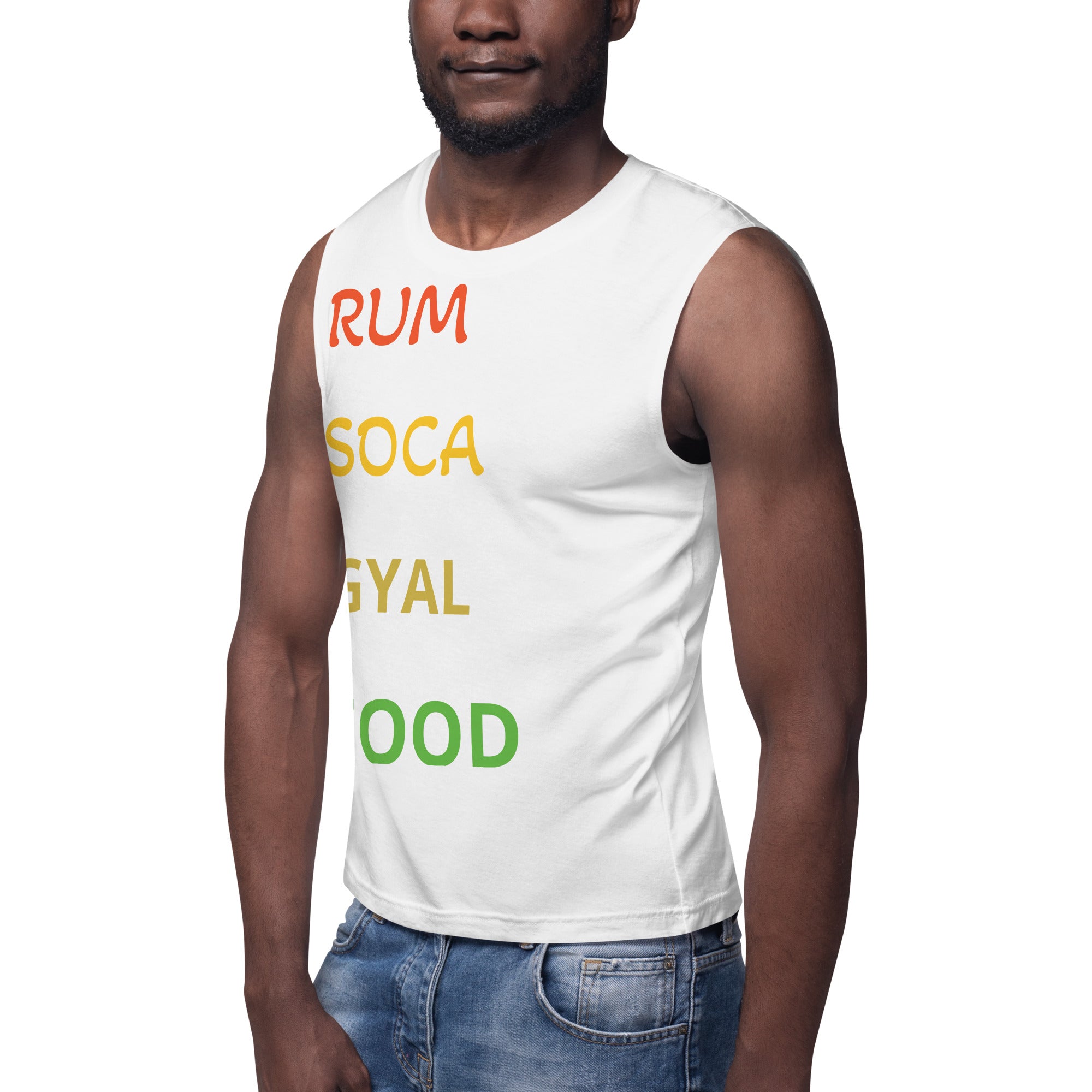 Rum Soca Gyal Food Muscle Shirt-Fete Massive