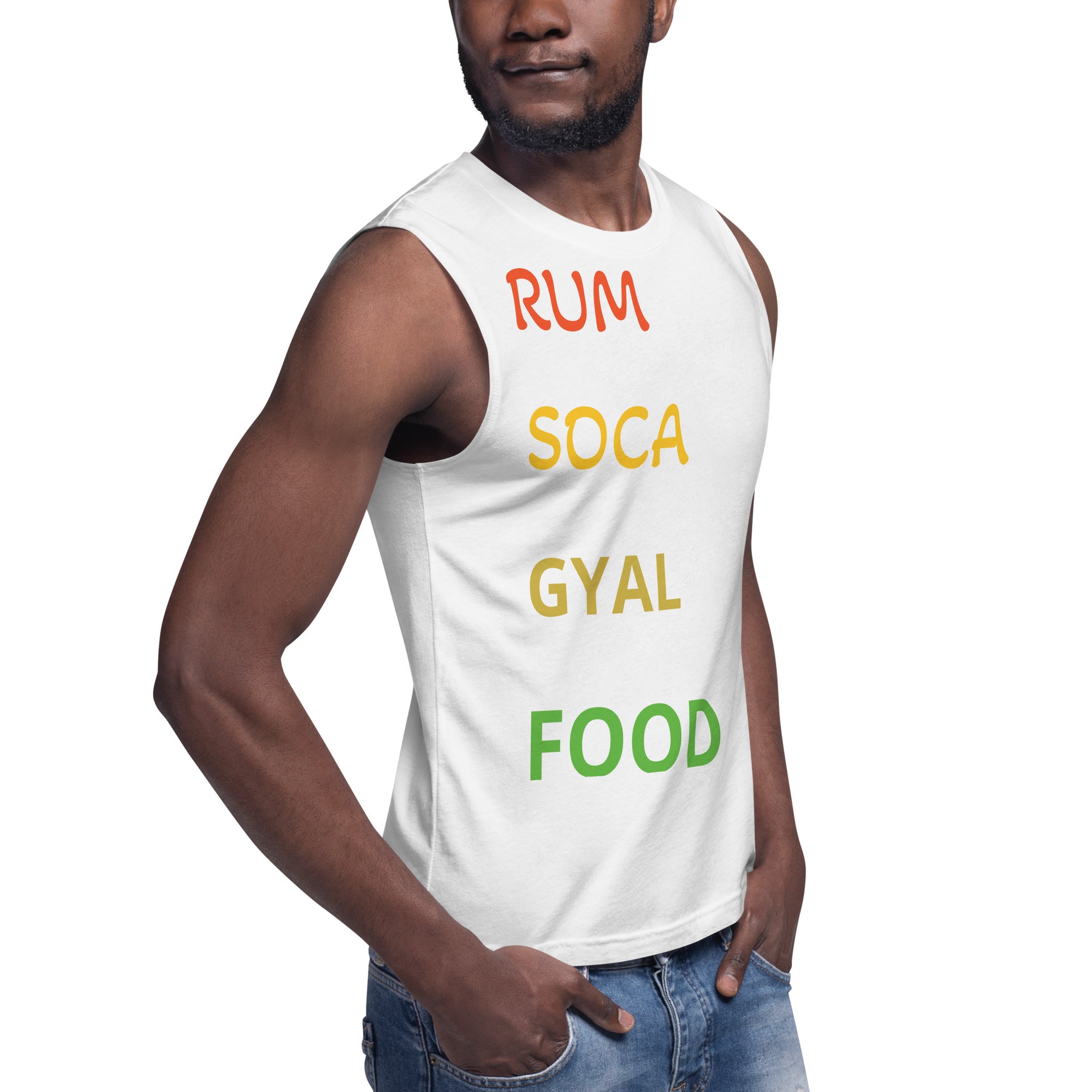 Rum Soca Gyal Food Muscle Shirt-Fete Massive