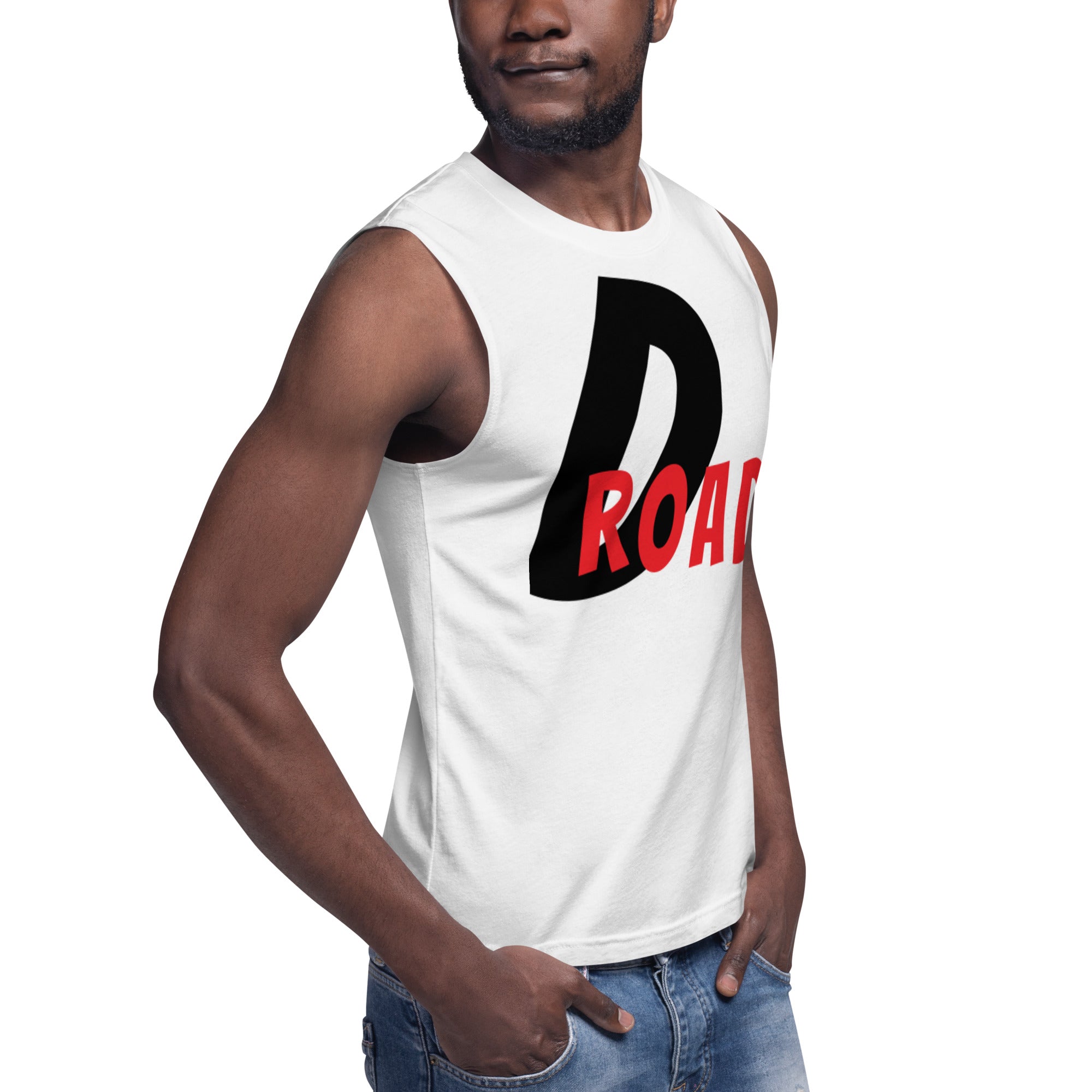 "D Road" Soca Fete Massive Designer Muscle Shirt (Unisex)-Fete Massive