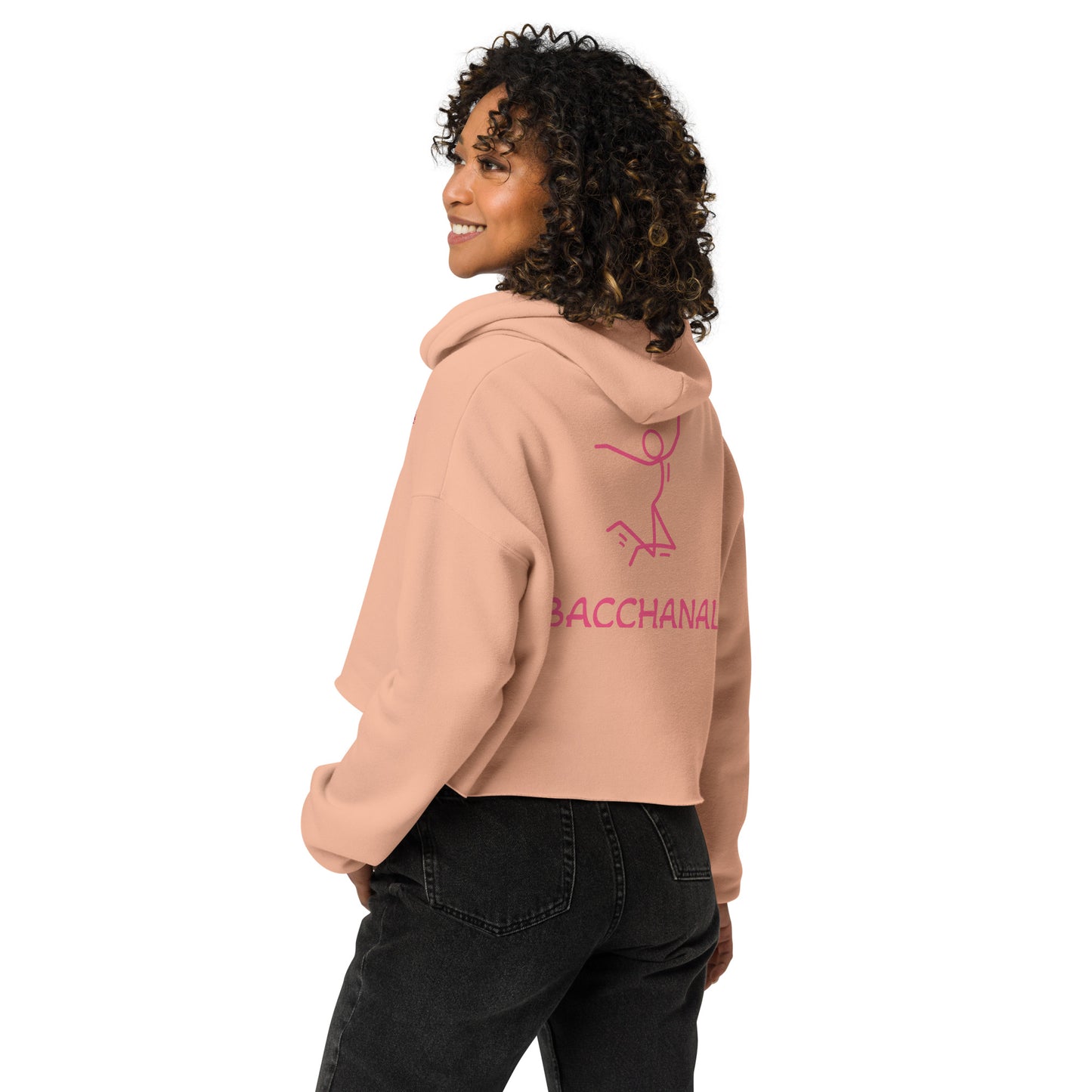 Feteran Stitched Crop Hoodie