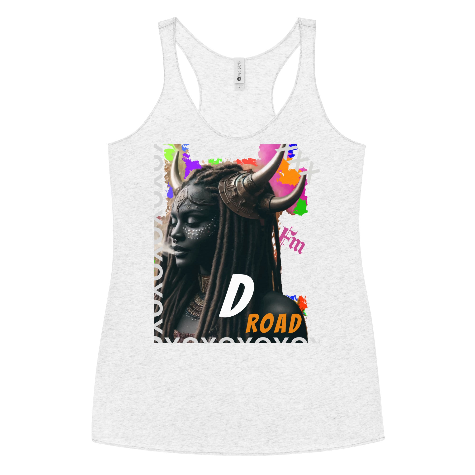 "D Road" Fete Massive Designer Women's Racerback Tank-Fete Massive