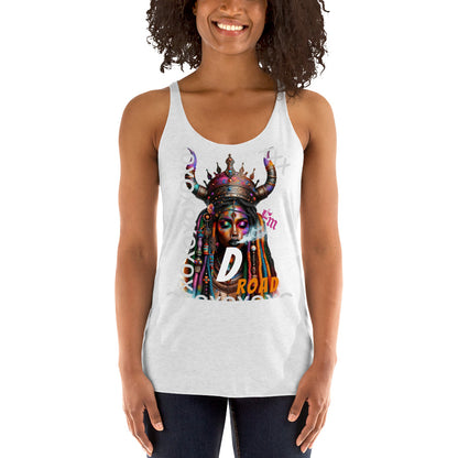 "D Road" Fete Massive Designer Women's Racerback Tank-Fete Massive