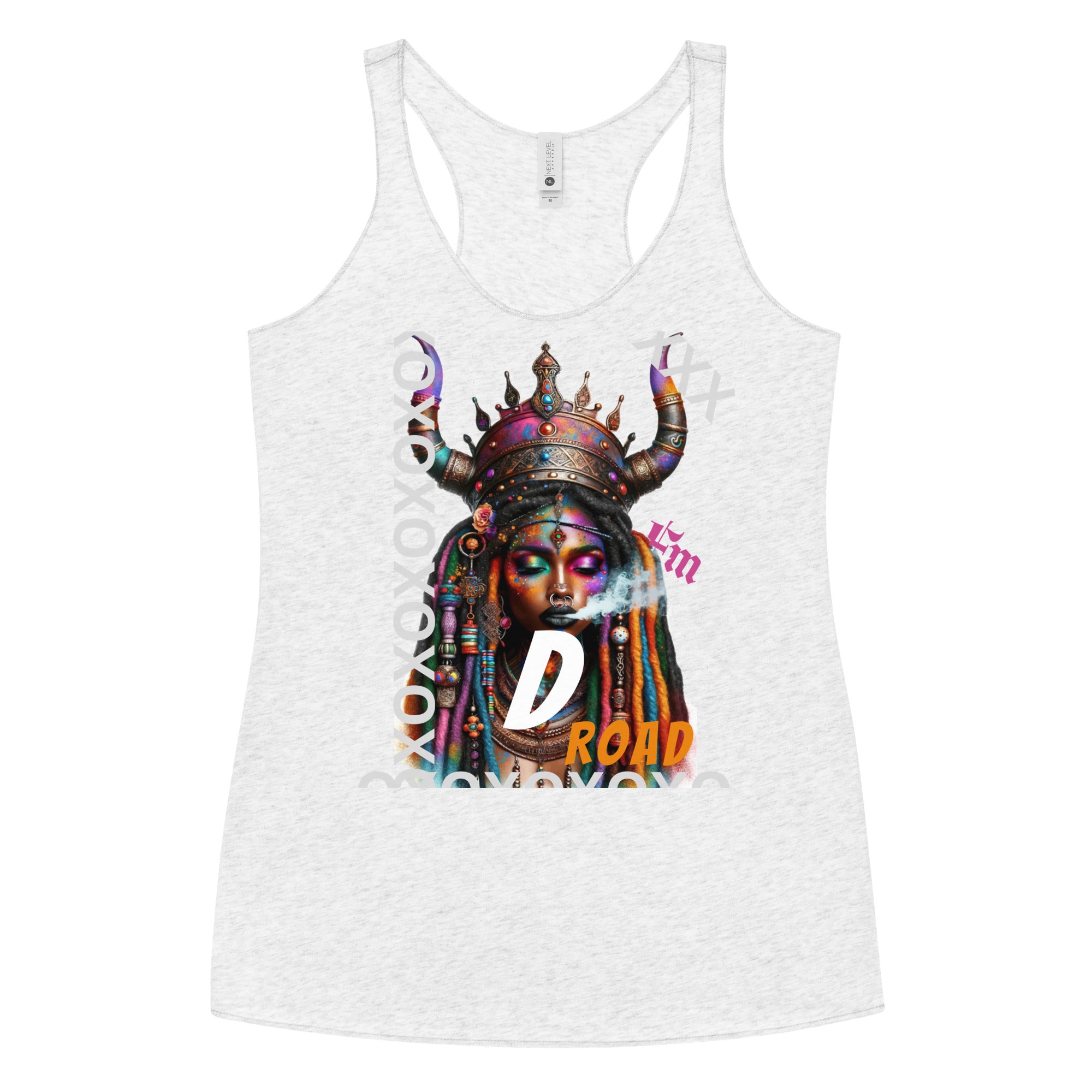 "D Road" Fete Massive Designer Women's Racerback Tank-Fete Massive