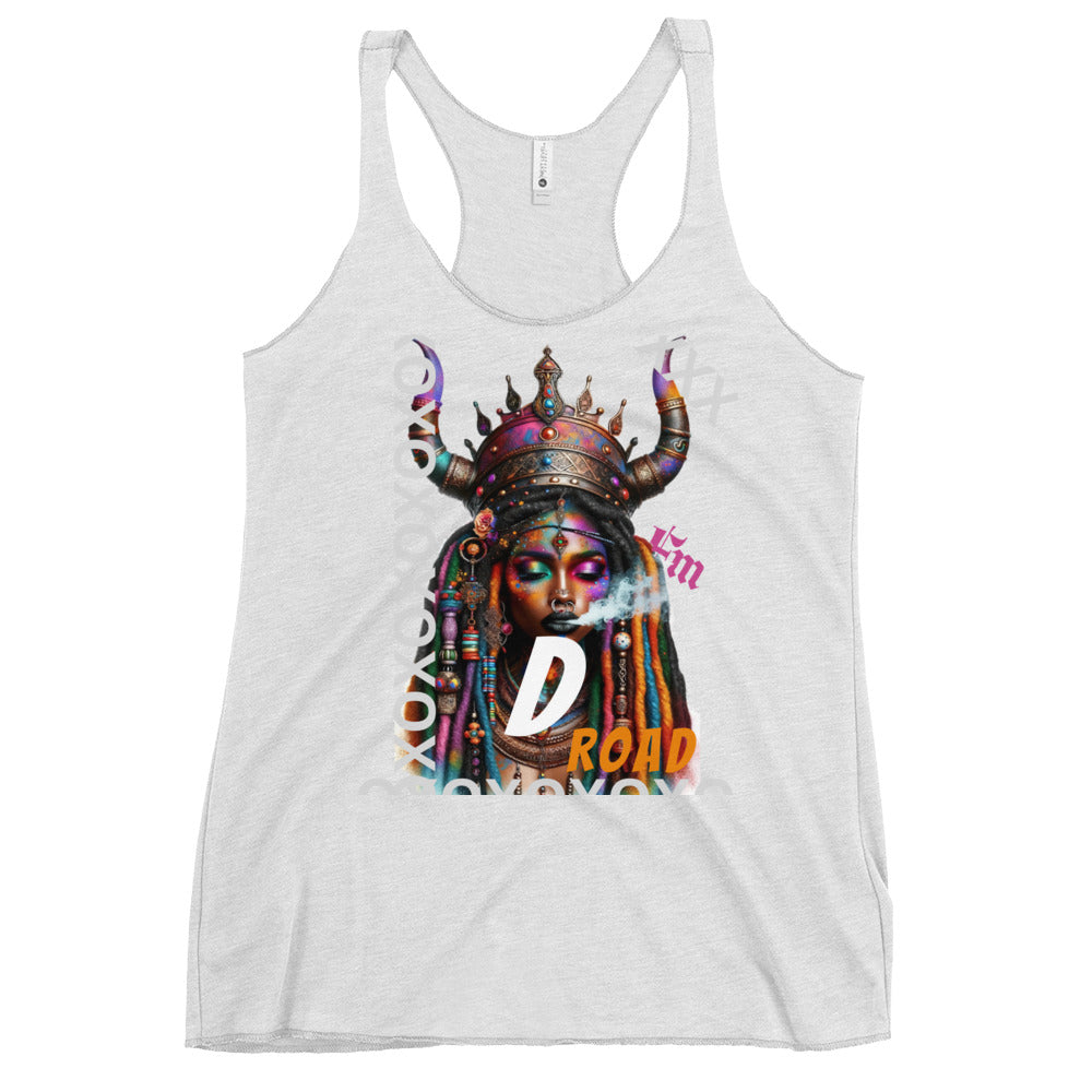 "D Road" Fete Massive Designer Women's Racerback Tank-Fete Massive