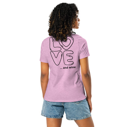 Love & wine Women's Relaxed T-Shirt